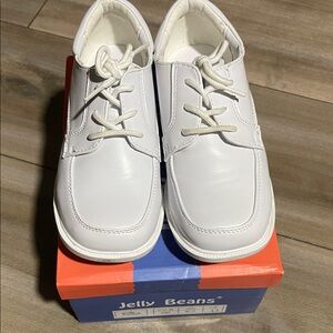 Jelly Beans White Lace-Up Shoes